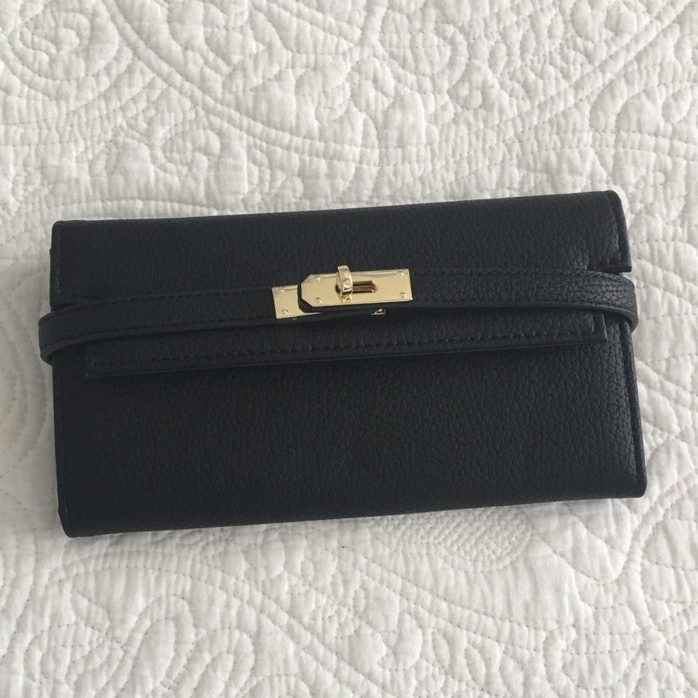 Black and gold wallet NWOT